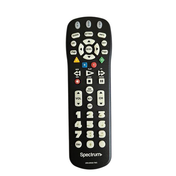 Spectrum Large Button Universal Remote Control w/ original manual UR3-SR3. - Picture 1 of 4